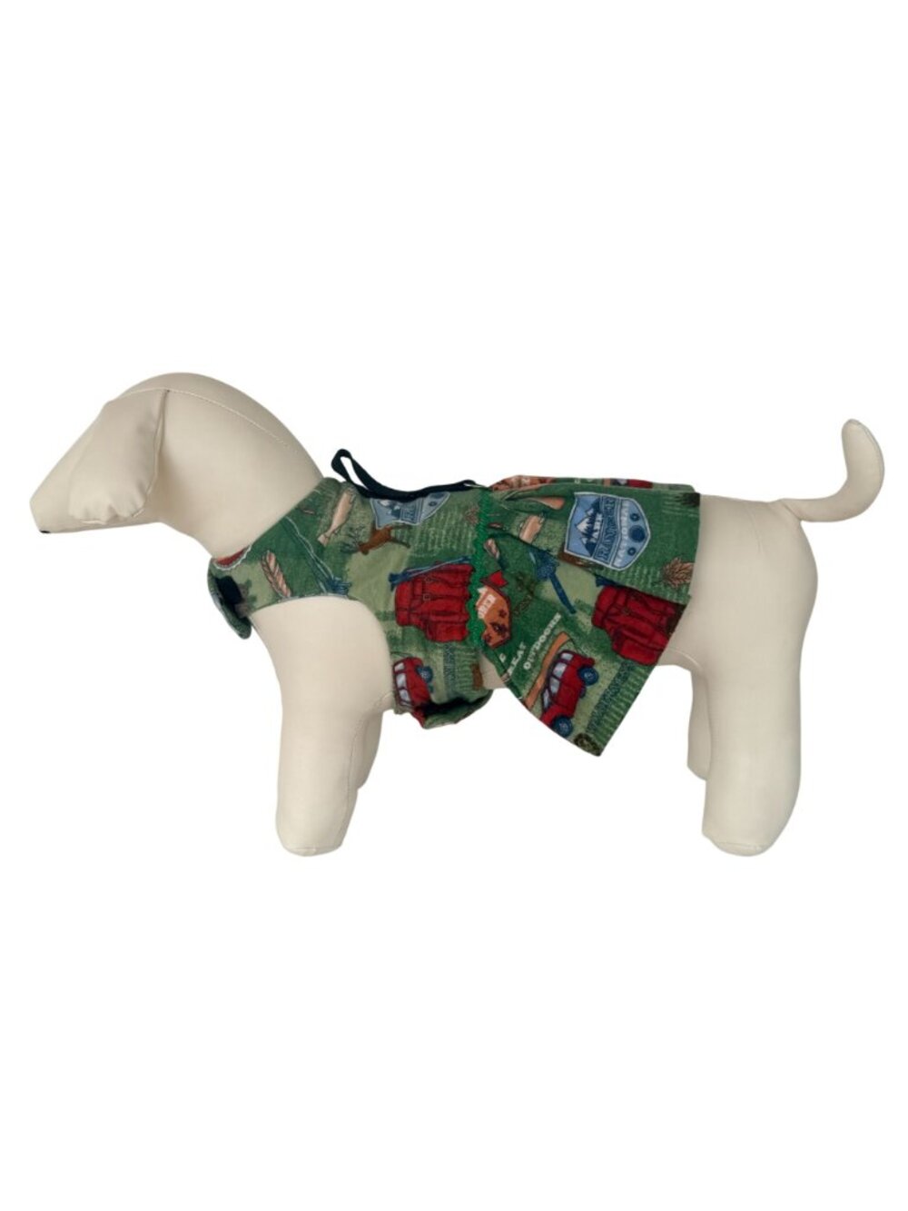 Handmade Small Dog Adjustable Outfit w Harness Camping Outdoor Fishing - Picture 7 of 15